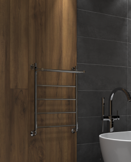 Полотенцесушитель водяной Indigo Line LLSHW70-60P с полкой 70x60 см хром