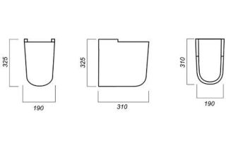 Полупьедестал Sanita Luxe Best PD.WH/Best/N/WHT.G/S1