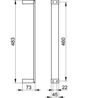 Вертикальный держатель для полотенца Keuco Edition 11170050000 никель шлифованный