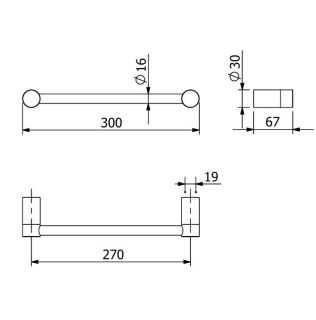 Полотенцедержатель Kludi Vela R 5896253 30 см белый матовый