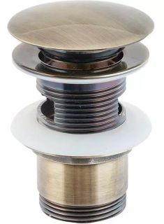 Донный клапан SantiLine SL-109 с переливом бронза