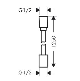 Шланг для душа Hansgrohe 28220700 белый