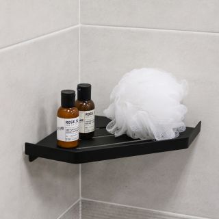 Полка угловая одноэтажная Fixsen Hi-Tech черная (FX-841B)