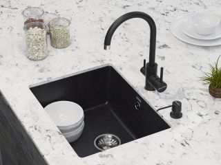 Смеситель для кухни Paulmark Essen Es213211-418 чёрный металлик