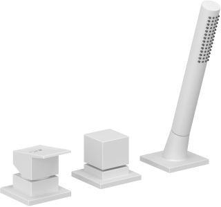 Смеситель на борт ванны Kludi Decus 544475375 белый матовый