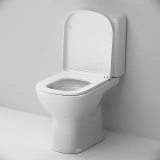 Унитаз напольный AM.PM Sunny 2.0 C85C8601SC безободковый с сиденьем микролифт белый