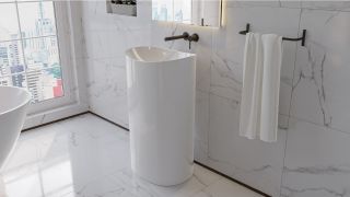 Напольная раковина Whitecross Stella 0707.050040.100 50см белый глянец