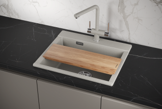 Мойка кухонная Granula 5804, БАЗАЛЬТ