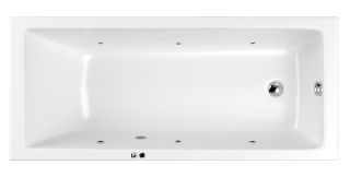 Гидромассажная ванна Whitecross Wave Slim 0111.160070.100.SOFT.CR 160x70см Soft хром