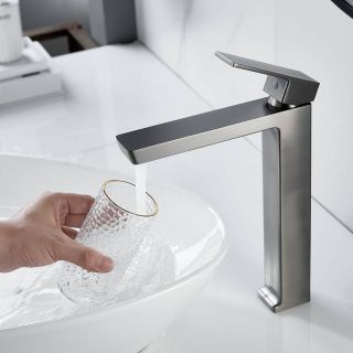 Смеситель для раковины Rose R1811T-1 оружейная сталь