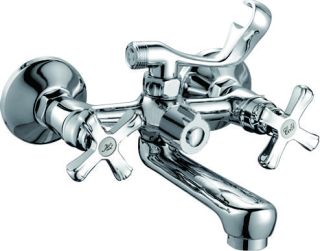 Смеситель для ванны с коротким изливом RUSH Bianki (BI7650-44)