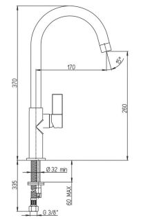 Смеситель для кухни Paini Sky 78CR5722LSLMKM белый/хром