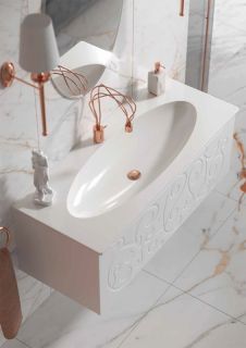 Подвесная тумба под раковину Clarberg Elegance EL0110 100см белый