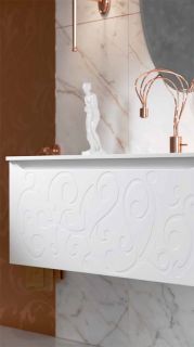 Подвесная тумба под раковину Clarberg Elegance EL0110 100см белый