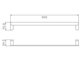 Полотенцедержатель Raglo R300.01.03 золотой сатин