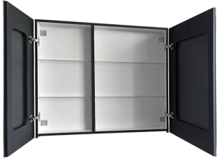 Зеркало-шкаф с подсветкой Continent Mirror Box Black МВК051 100см чёрный