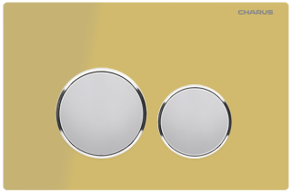 Клавиша смыва Charus Bagliore FP.330.YELLOW.10 жёлтое стекло