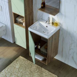 Тумба под раковину Бриклаер Кристалл 4627125417146 50 см фисташковый