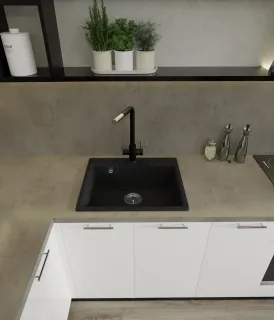 Мойка кухонная GranFest URBAN 658 черный