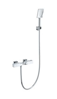 Смеситель для душа Wonzon & Woghand Twist WW-B2025-A-CR с термостатом хром