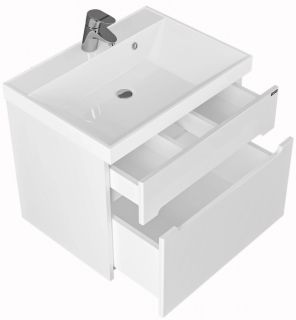 Тумба под раковину СанТа Лондон 224002л 60см белый