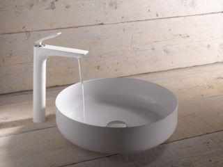 Смеситель для раковины-чаши Kludi Balance белый/хром 522969175