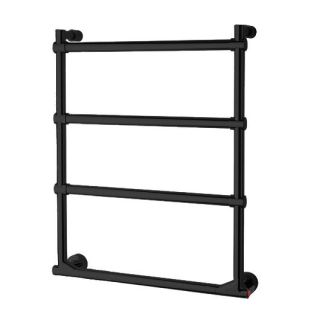 Полотенцесушитель электрический Margaroli Sole 512/4/530 Switch Brushed matt metal black PO 64x53 см чёрный матовый