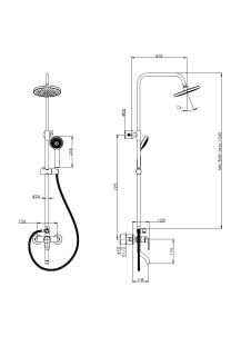 Тропическая душевая система RUSH (ST4235-11)