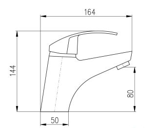 Смеситель для раковины Rav Slezak Mississippi MS027.5ECO Хром
