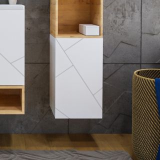 Шкаф навесной Бриклаер Кристалл 4627125416019 35 см белый