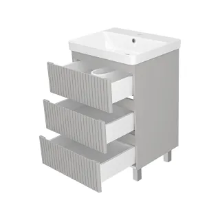 Напольная тумба под раковину Brevita Victory 60 УТ000023620 серый