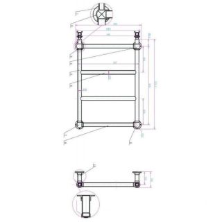 Водяной полотенцесушитель Boheme Palazzo золото 712
