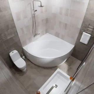 Акриловая ванна Triton Грация Щ0000048443 140 см на Х-каркасе белый