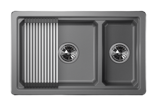 Мойка кухонная Granula Kitchen Space 7304U, АЛЮМИНИУМ