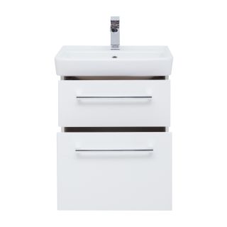 Тумба подвесная Dreja.Rus Q MAX 55 под умывальник Q-55, белый глянец