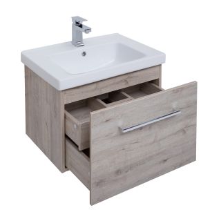 Тумба подвесная Dreja.Rus BIG INN 65 под умывальник Гармония 65, дуб кантри