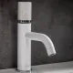 Смеситель для раковины Boheme Stick 121-W-MR-WHITE белый/белый мрамор