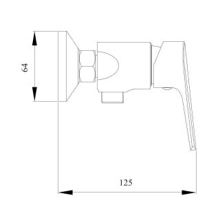 Смеситель для душа Aquanika Eco AQE2001CR хром