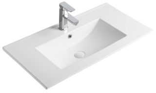 Раковина Gid NYJ803-70 71110 встраиваемая сверху белая 71x40x17