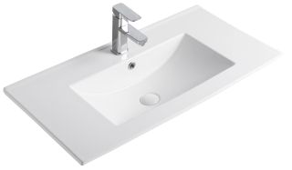 Раковина Gid NYJ803-80 71111 встраиваемая сверху белая 81x40x17