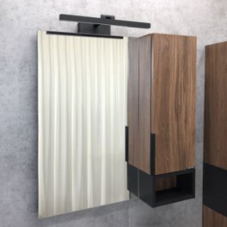 Comforty Зеркало-шкаф "Штутгарт-75" дуб тёмно-коричневый