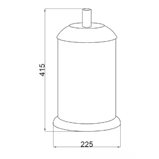 Ведро Boheme Murano 10914-W-BR бронза/белый