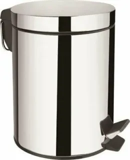 Ведро для мусора Aquanet 298620 12 л никель