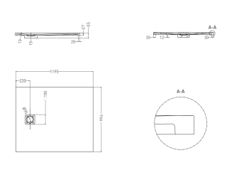 Душевой поддон Salini Oasi S-Stone 120325MRF 120x100см RAL полностью