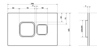 Кнопка смыва Cerutti SPA CR01CH хром