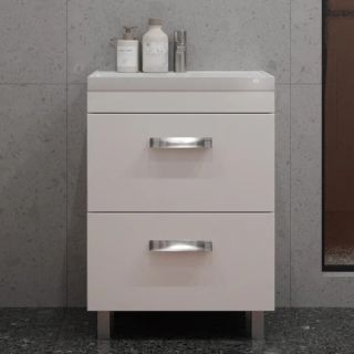 Тумба под раковину напольная Velvex Orlando tn.ORL.CLA.60.2Y белый матовый, 60 см