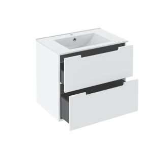 Тумба Runo Lina 70 белая под умывальник Teffy 70 (00-00004604)