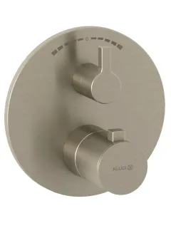 Смеситель для душа Kludi Nova Fonte Puristic 20810N515 с термостатом брашированный никель