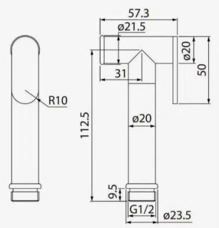 Лейка для гигиенического душа Raglo R460.03 хром