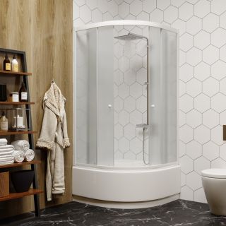 Душевой уголок Parly ZF80  80x80 см белый